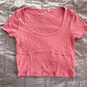 Flannel Pink Crop